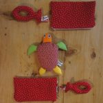 nguf Stofftaschen, Schildkröte / tiny cloth bags, turtle