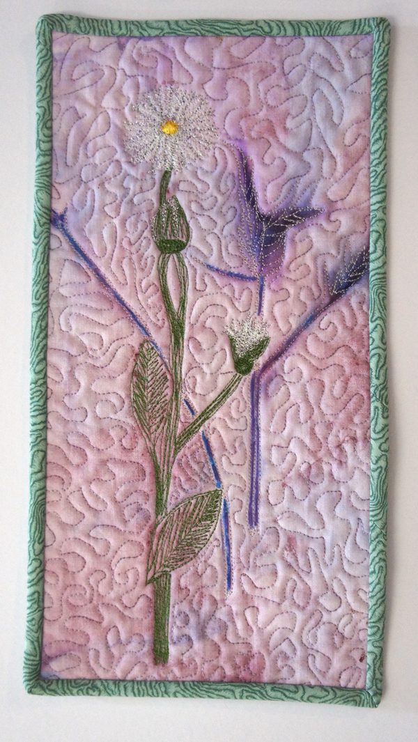 Wandbehang mit Distel – Bild 2