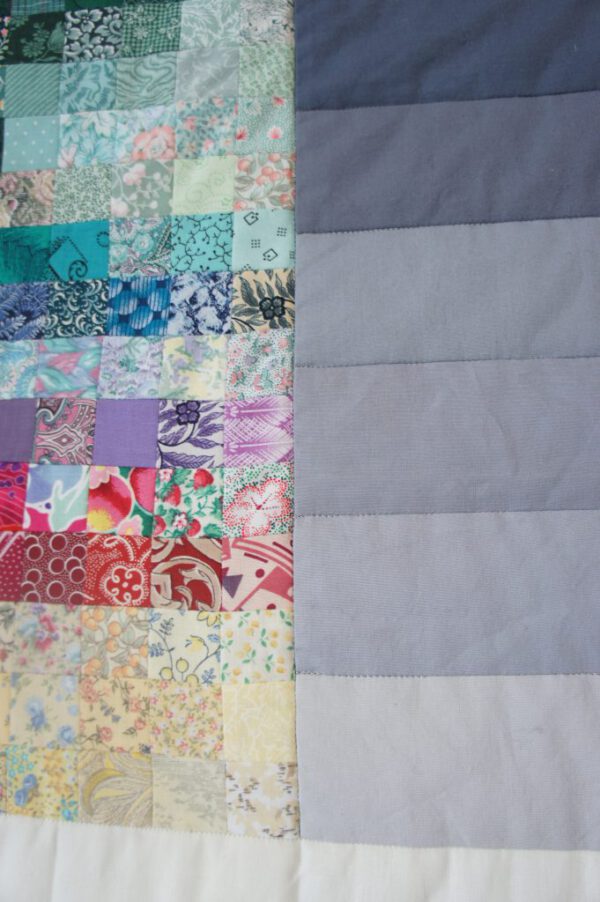 Patchworkdecke - Shades of Grey – Bild 5