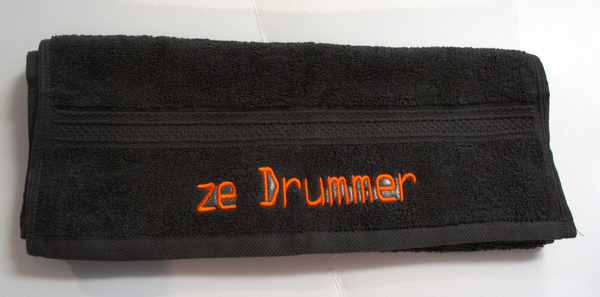 'ze Drummer' - personalized towel