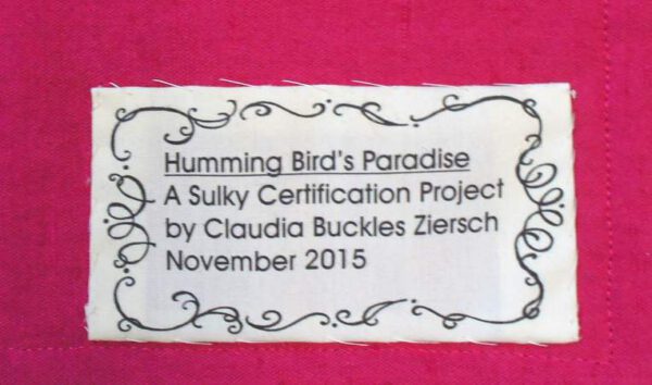 Kolibri Garten Wandbehang – Bild 2