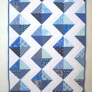 Zig-Zag Patchworkdecke / Quilt