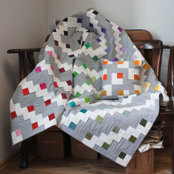 Patchwork-Kissen Moda Marbles – Bild 4
