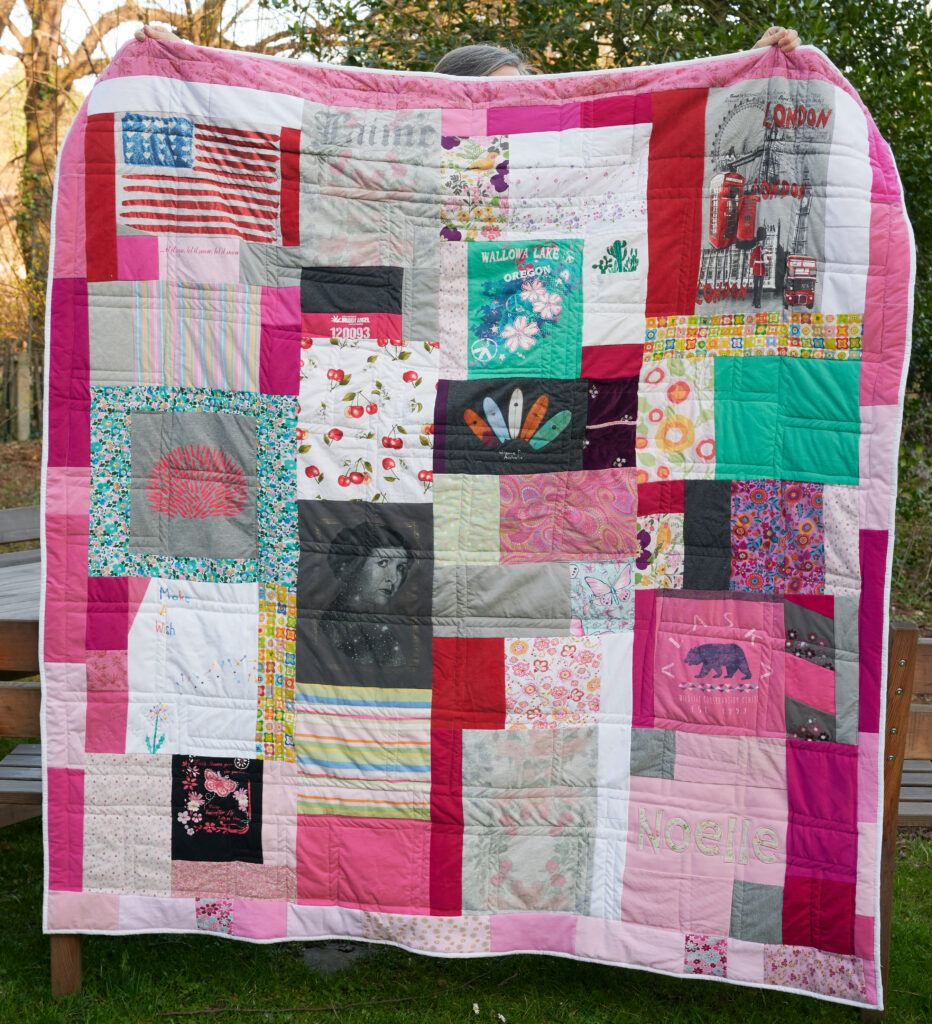 Rückseite T-Shirt-Quilt
