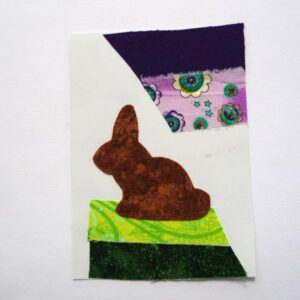 Postkarte aus Stoff ohne Nähen