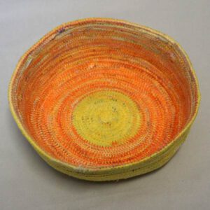 Stoffschale 'Sonne' in gelb und orange