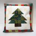 Patchwork-Kissen oder Wandbehang - Tannenbaum