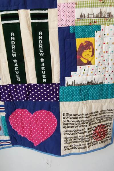 bedrucktes Foto in T-Shirt Quilt