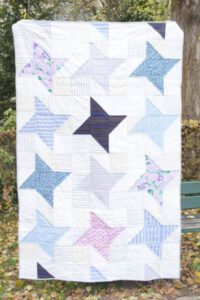 Friendship Star Quilt - Erinnerungsdecke aus alter Kleidung Friendship Star Quilt - Erinnerungsdecke aus alter Kleidung