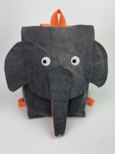 olefanten Kinderrücksack aus alter Kleidung