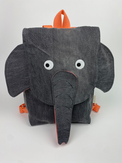 olefanten Kinderrücksack aus alter Kleidung