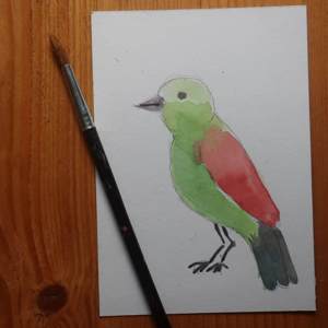 Postkarten malen Postkarte malen mit Dagmar