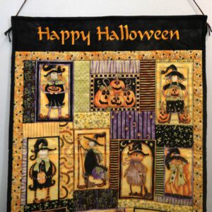 Happy Halloween Wand-Deko - Textil