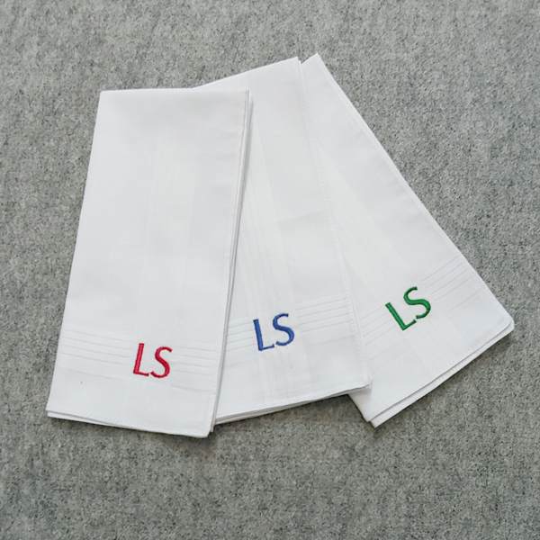 Handkerchiefs with initials