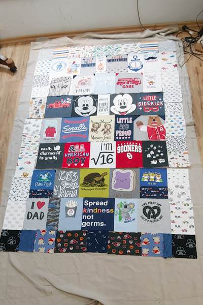 Rückseite Onesie Quilt