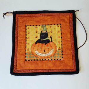 Halloween Wanddeko mit Kürbis