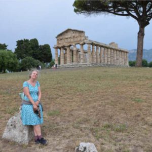 Claudia Ziersch bei Paestum, Italien