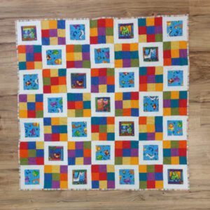 Patchworkdecke Zoo mit vielen Tieren