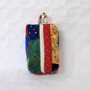 Boxy Bag Kosmetiktasche aus Patchwork in Größe S