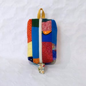 Kosmetiktasche aus Patchwork - Boxy Bag