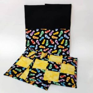 Geschenkset - Geschirrtuch & 2 Topflappen mit FlipFlops-Stoffe
