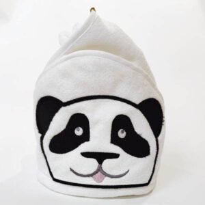Panda Kapuzentuch aus Baumwolle