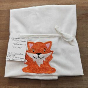 Geschenkset Fuchs - mit besticktem Geschirrtuch und 2 Topflappen aus Patchwork
