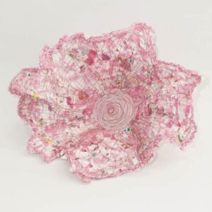 große Schale als Blume aus Stoff